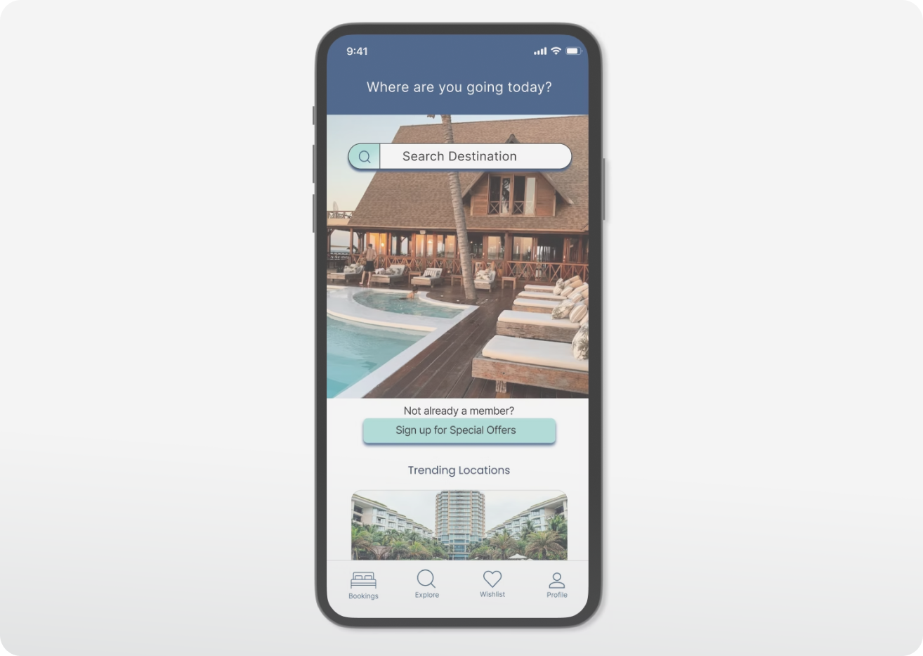 StayEasy — A Hotel Booking App mobile UI